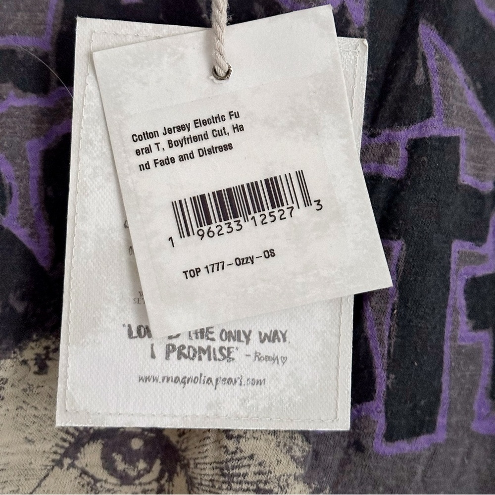 Magnolia Pearl Gray and Purple Graphic Tee - Picture 3 of 6